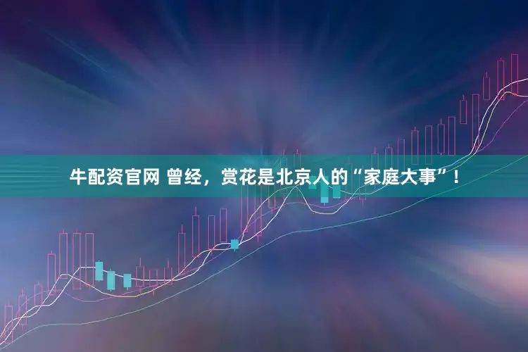 牛配资官网 曾经，赏花是北京人的“家庭大事”！